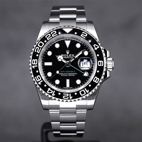 rolex black gmt 10 stück